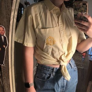 Yellow Stripe Vintage Grandma Shirt